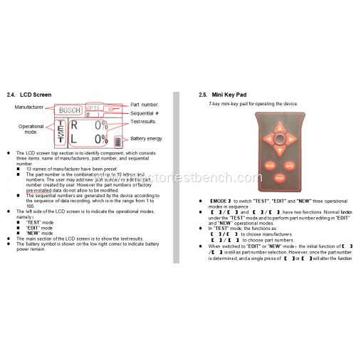 Common Rail Injector Solenoid Valve Tester